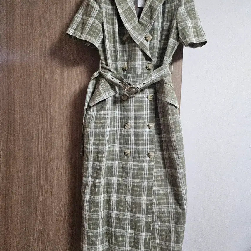 [BUNJANG] Salon de Meg Checkered Long Dress / ㅣ살롱드메그 체크 롱원피스ㅣ
