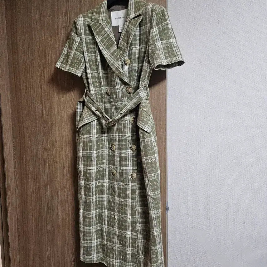 [BUNJANG] Salon de Meg Checkered Long Dress / ㅣ살롱드메그 체크 롱원피스ㅣ