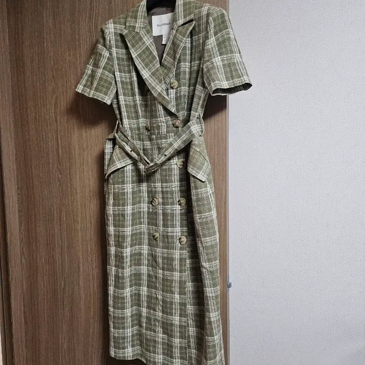 [BUNJANG] Salon de Meg Checkered Long Dress / ㅣ살롱드메그 체크 롱원피스ㅣ