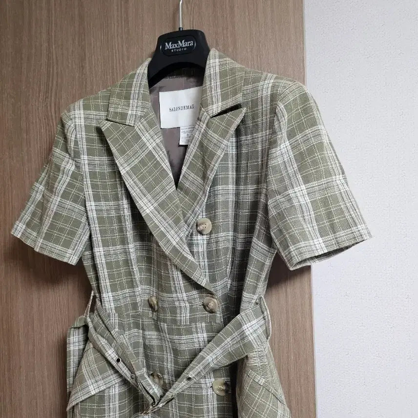 [BUNJANG] Salon de Meg Checkered Long Dress / ㅣ살롱드메그 체크 롱원피스ㅣ