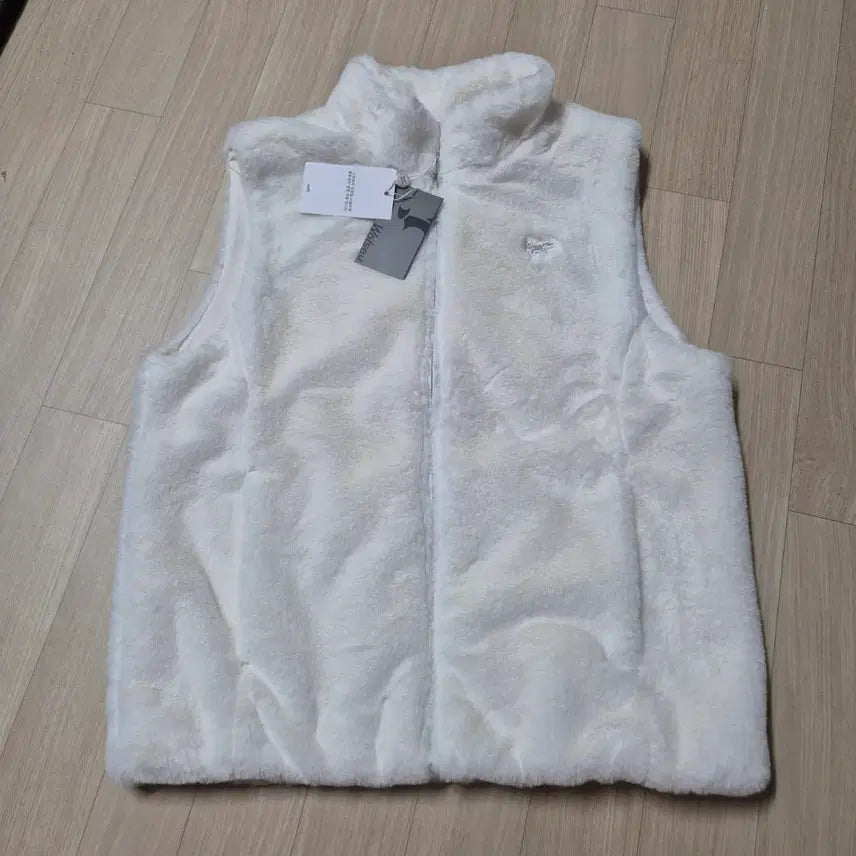 [BUNJANG] Wolsey White Fur Vest / Wolsey 화이트 퍼 조끼