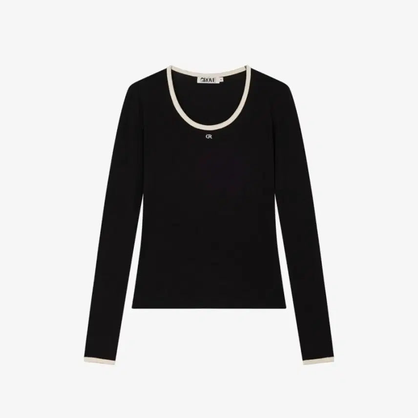 [BUNJANG] Grovestore Pebble Long-Sleeve T-Shirt Black / 그로브스토어 페블 티셔츠