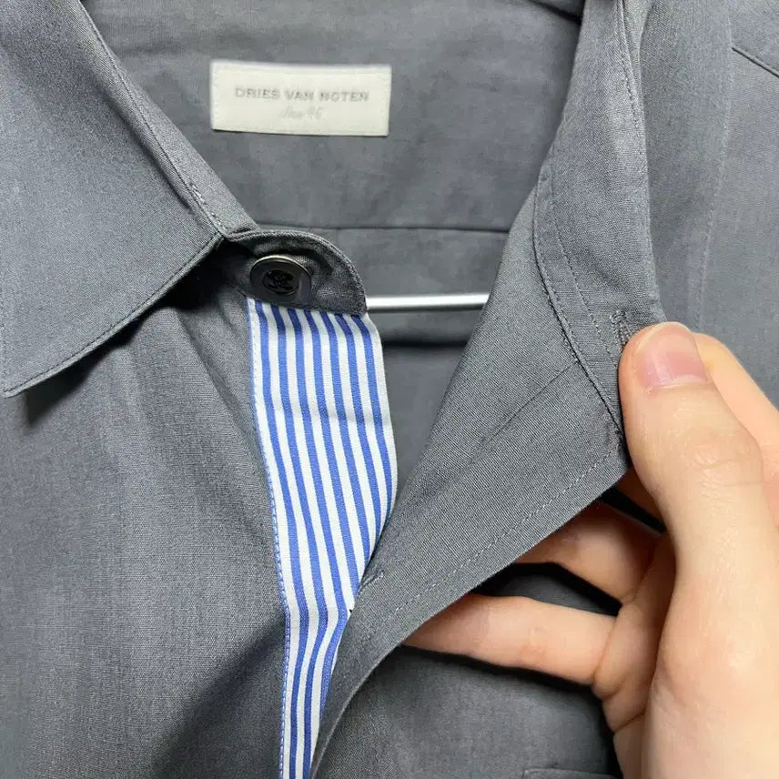 [BUNJANG] Dries Van Noten Striped Placket Shirt / [46] 드리스 반 노튼 스트라이프 플래킷 셔츠