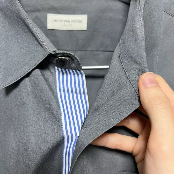 [BUNJANG] Dries Van Noten Striped Placket Shirt / [46] 드리스 반 노튼 스트라이프 플래킷 셔츠