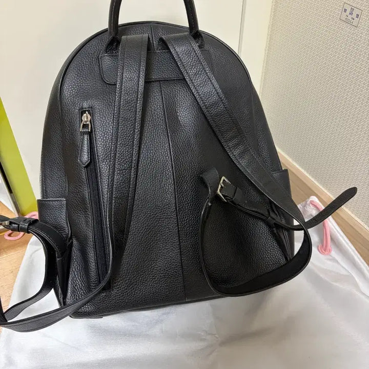 [BUNJANG] Samantha Thavasa Brooklyn Leather Backpack Black / 사만사타바사 브루클린 가죽 가방 백팩 블랙