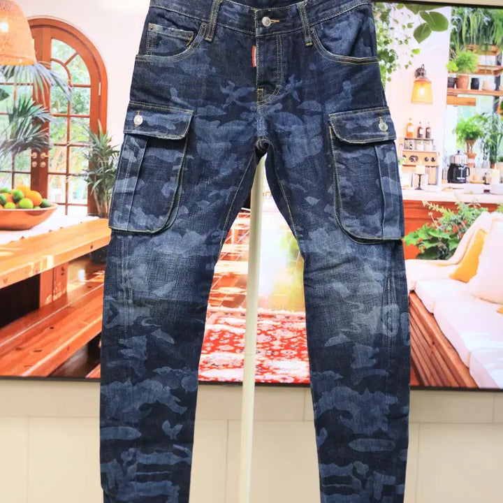 [BUNJANG] Dsquared2 Military Camo Slim Fit Denim Jeans / 디스퀘어드2 밀리터리 카모 데님 / 공용