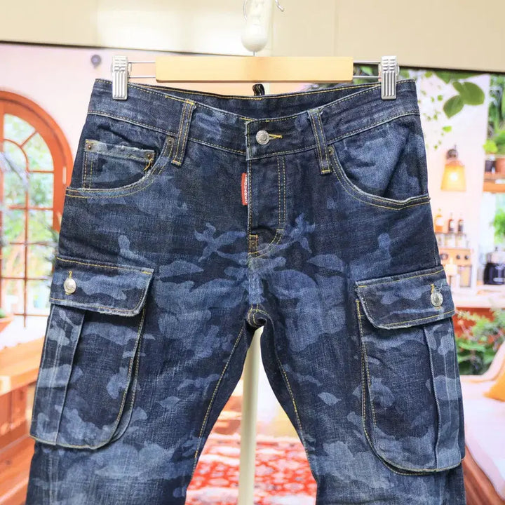 [BUNJANG] Dsquared2 Military Camo Slim Fit Denim Jeans / 디스퀘어드2 밀리터리 카모 데님 / 공용