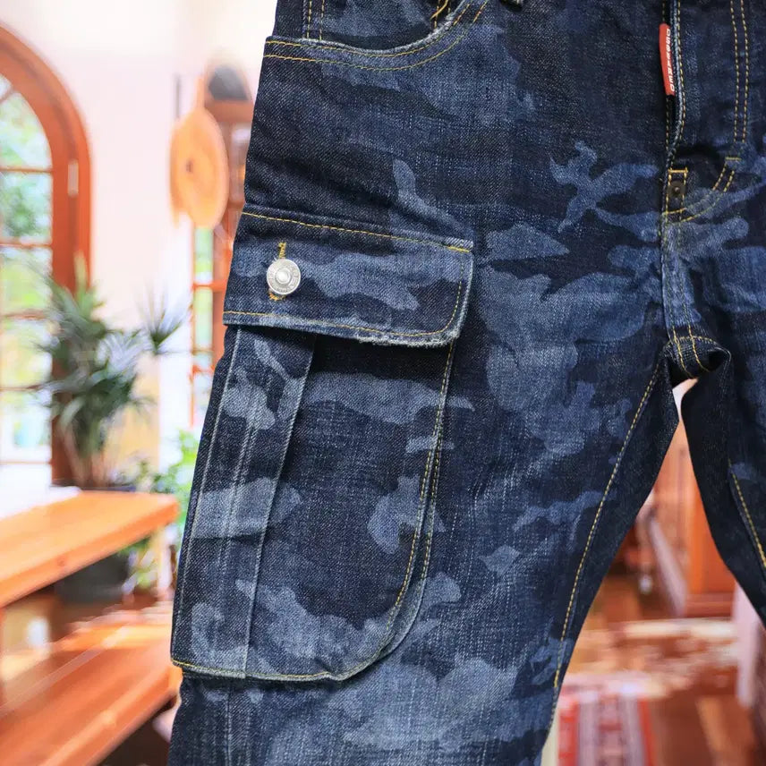[BUNJANG] Dsquared2 Military Camo Slim Fit Denim Jeans / 디스퀘어드2 밀리터리 카모 데님 / 공용