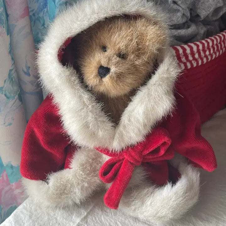[BUNJANG] Boyds Bear Santa Outfit Bear (Approx. 18cm) / 보이즈베어 산타 곰돌이