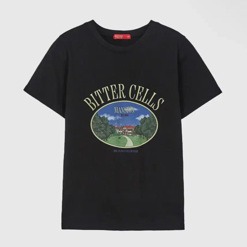 [BUNJANG] Bittercells Orchard Mansion Tee Short Sleeve T-Shirt Black / 비터셀즈 Orchard Mansion Tee 반팔 티셔츠 블랙