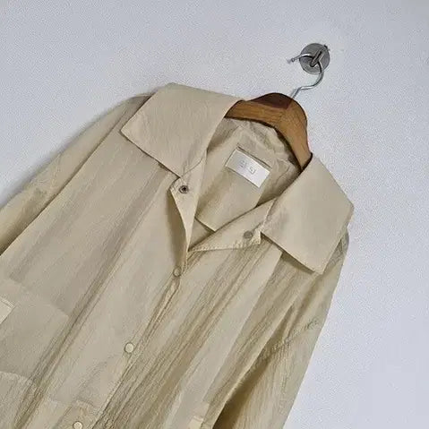 [BUNJANG] SJSJ Windbreaker Jacket (Beige) - Size 77 / 24년 SJSJ  바람막이 야상 77