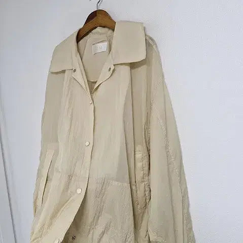 [BUNJANG] SJSJ Windbreaker Jacket (Beige) - Size 77 / 24년 SJSJ  바람막이 야상 77