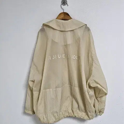 [BUNJANG] SJSJ Windbreaker Jacket (Beige) - Size 77 / 24년 SJSJ  바람막이 야상 77