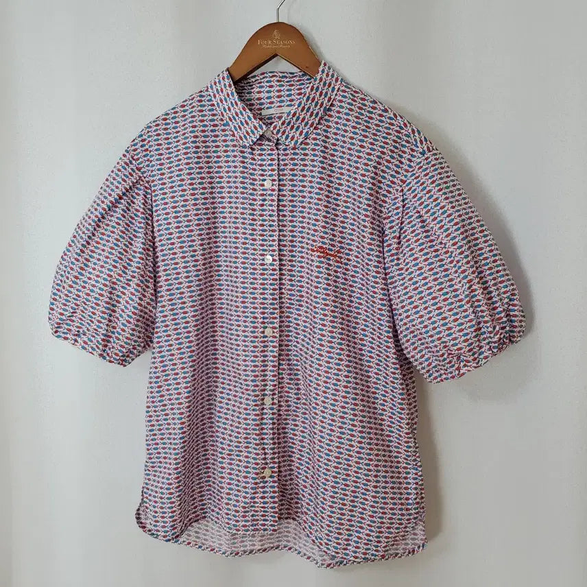 [BUNJANG] Oilily Cotton Puff Sleeve Blouse / 오일릴리 블라우스 40(66-77) 새옷수준