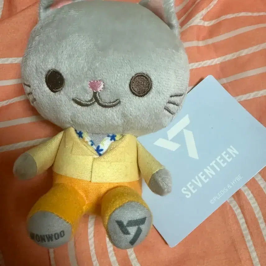 [BUNJANG] SEVENTEEN Wonwoo Cat Plush / 세븐틴 원우 고양이인형