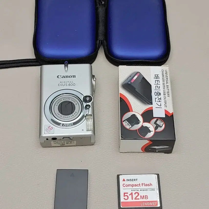 [BUNJANG] Canon IXUS 400 Digital Camera Bundle / 캐논 익서스400 디카 + 충전기 메모리카드