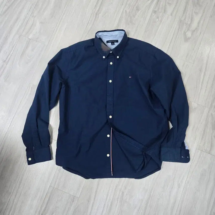 [BUNJANG] Tommy Hilfiger Navy Shirt - L Size / 타미힐피거_네이비 셔츠_L사이즈
