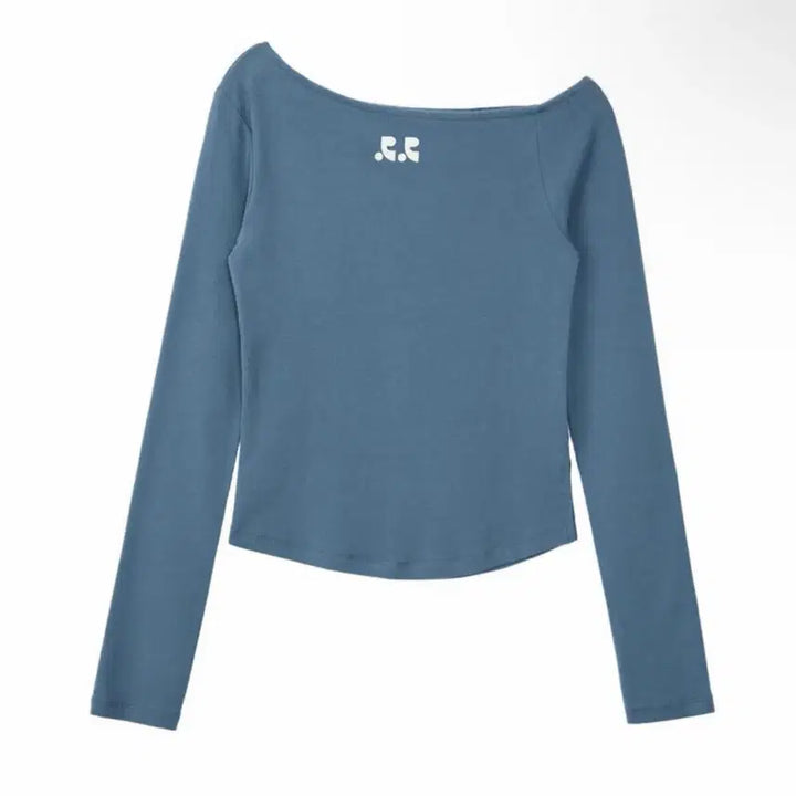 [BUNJANG] Rest &amp; Recreation RR One Shoulder Long Sleeve Top Blue / 레스트 레크레이션 RR 원 숄더 롱슬리브 탑 블루