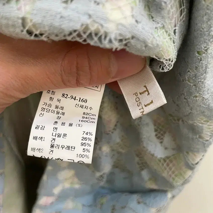 [BUNJANG] POSTMAN Blue Lace Dress / 타임 레이스원피스
