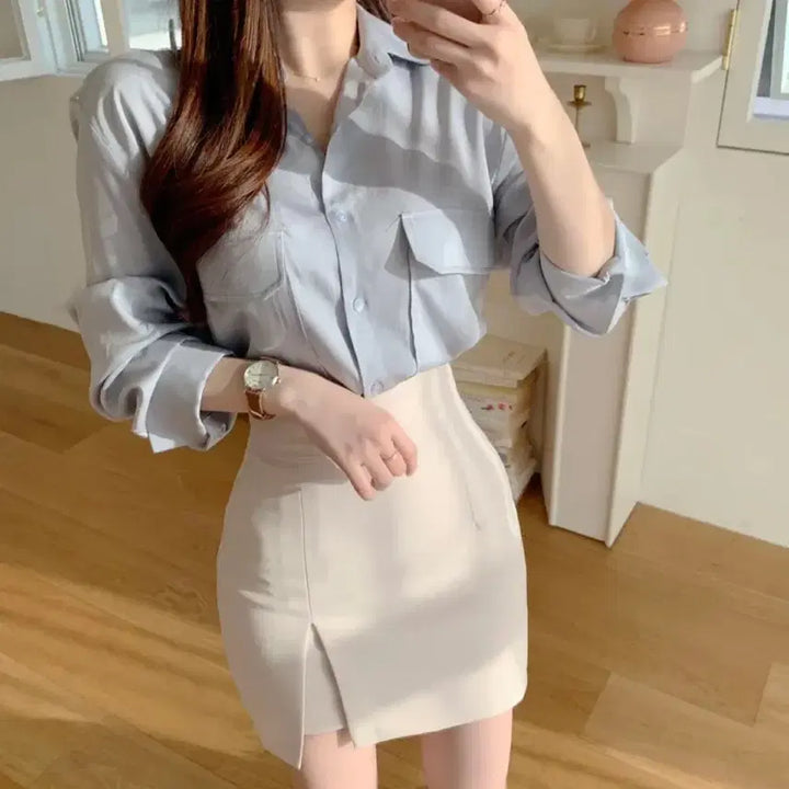 [BUNJANG] Slit Mini Skirt M / 트임 미니스커트 M