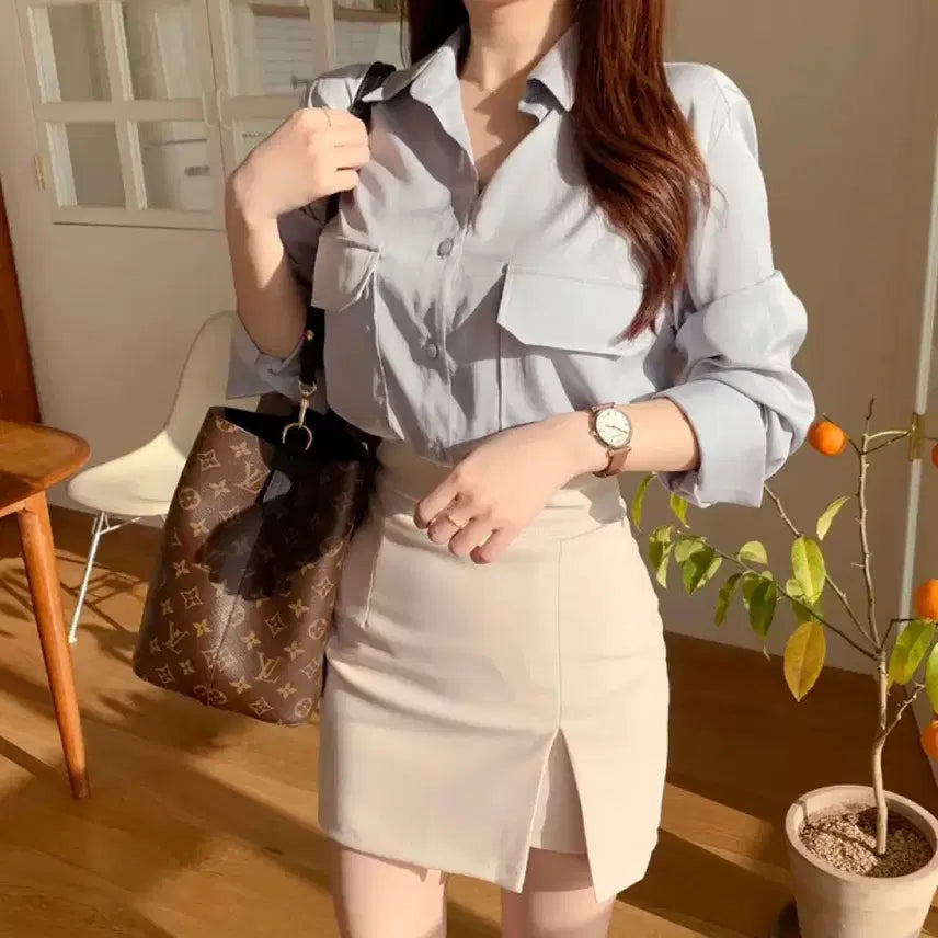 [BUNJANG] Slit Mini Skirt M / 트임 미니스커트 M