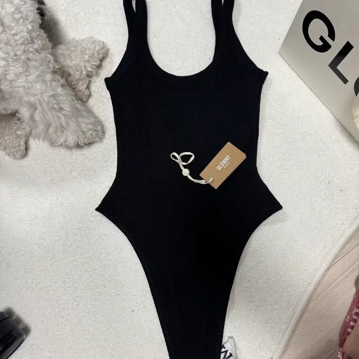 [BUNJANG] GLOWNY Black Bodysuit S / GLOWNY 글로니 블랙 바디수트 S