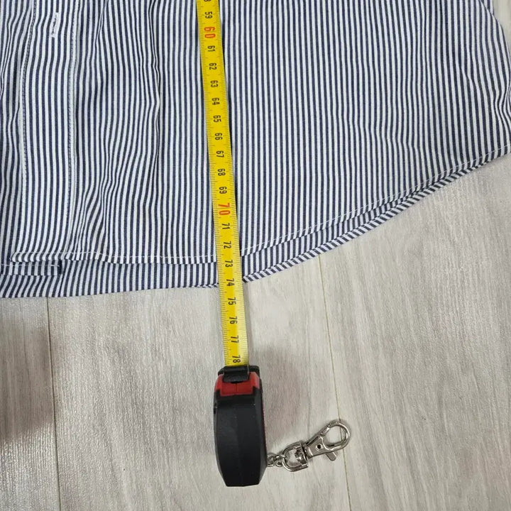 [BUNJANG] Yezac Navy Stripe Shirt Size 105 / 예작_네이비_스트라이프_105사이즈