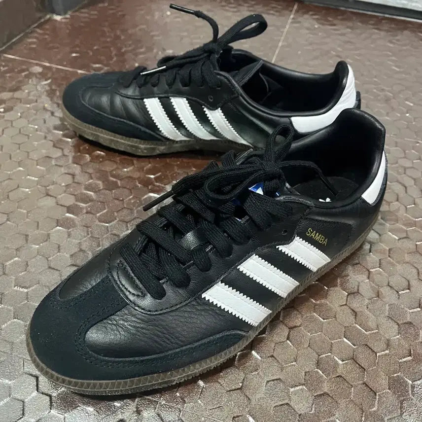 [BUNJANG] Adidas Samba OG Black White 235mm / [*무료배송*] 아디다스 삼바 OG 블랙 화이트 검 235mm