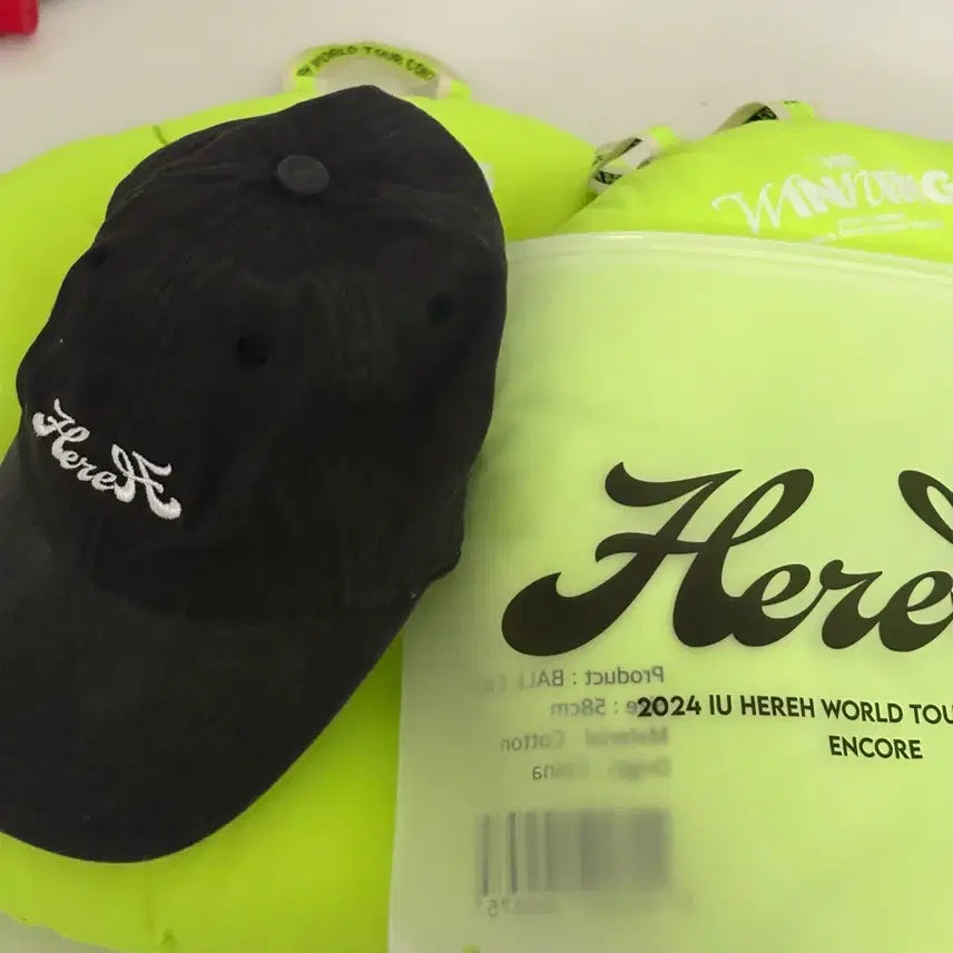 [BUNJANG] IU 2024 Here Concert Hat + 2 Cushions Bundle Set / 일괄가격)아이유 2024 헐콘 모자 + 방석 2개