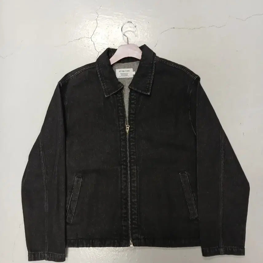 [BUNJANG] LETTER COMO Denim Jacket Black L / LETTER COMO 데님 자켓 L