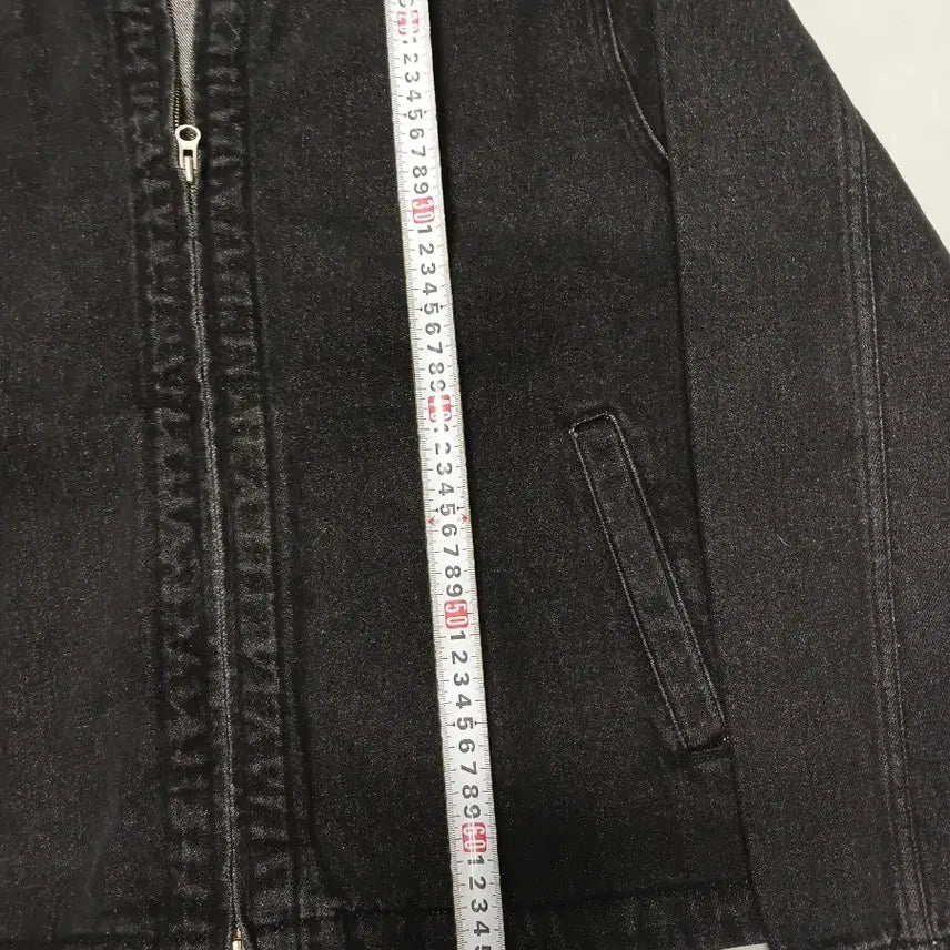 [BUNJANG] LETTER COMO Denim Jacket Black L / LETTER COMO 데님 자켓 L