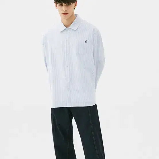 [BUNJANG] Trillion Oxford Oversized Shirt / [반값] 트릴리온 옥스포드 오버핏셔츠 s