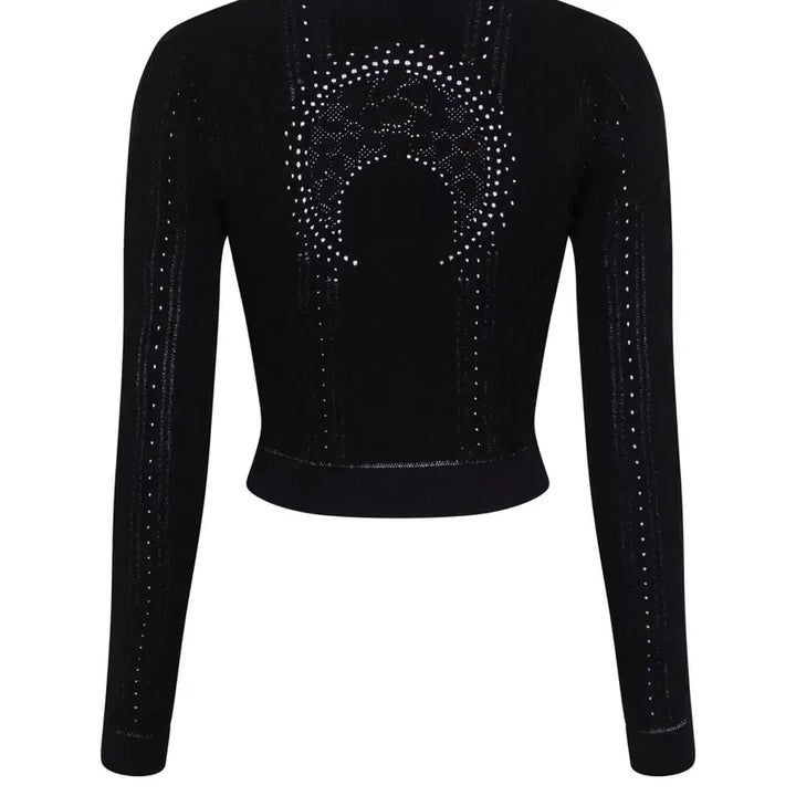 [BUNJANG] Marine Serre Pointelle Cardigan Black XS / 마린세르 포인텔 가디건 xs