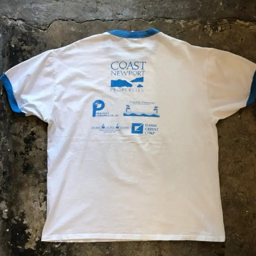 [BUNJANG] Vintage USA Ringer T-shirt / [XL] 90s 저지스 빈티지 미제 USA 링거티 반팔 티셔츠