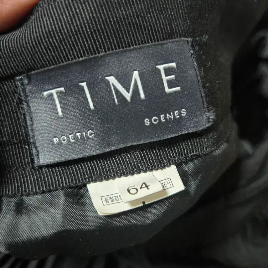 [BUNJANG] TIME Black Pleated Long Skirt / TIME 타임 블랙 플리츠 롱 롱스컷