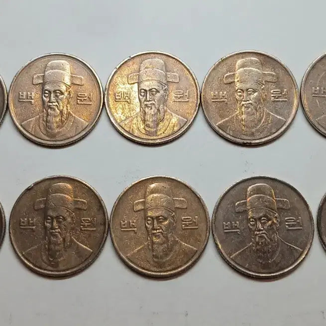 [BUNJANG] 1988 100 Won Coin Bundle (10 Coins) / 1988년 100원 동전 10개 일괄