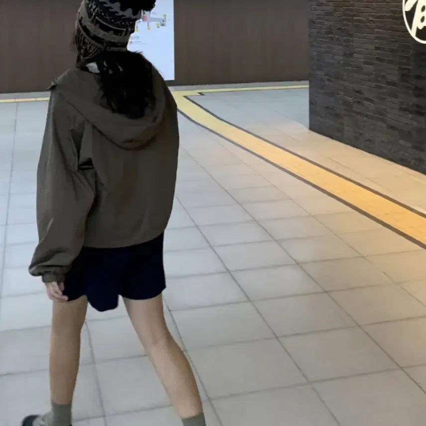[BUNJANG] ECRIS Hood Anorak Brown / 에크리스 후드 아노락 브라운