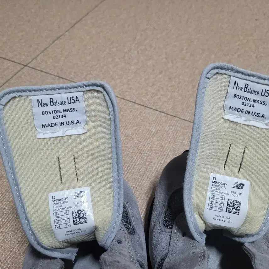 [BUNJANG] New Balance M990GRY 990v1 Gray Sneakers / 뉴발란스 m990gry  990v1 그레이 260