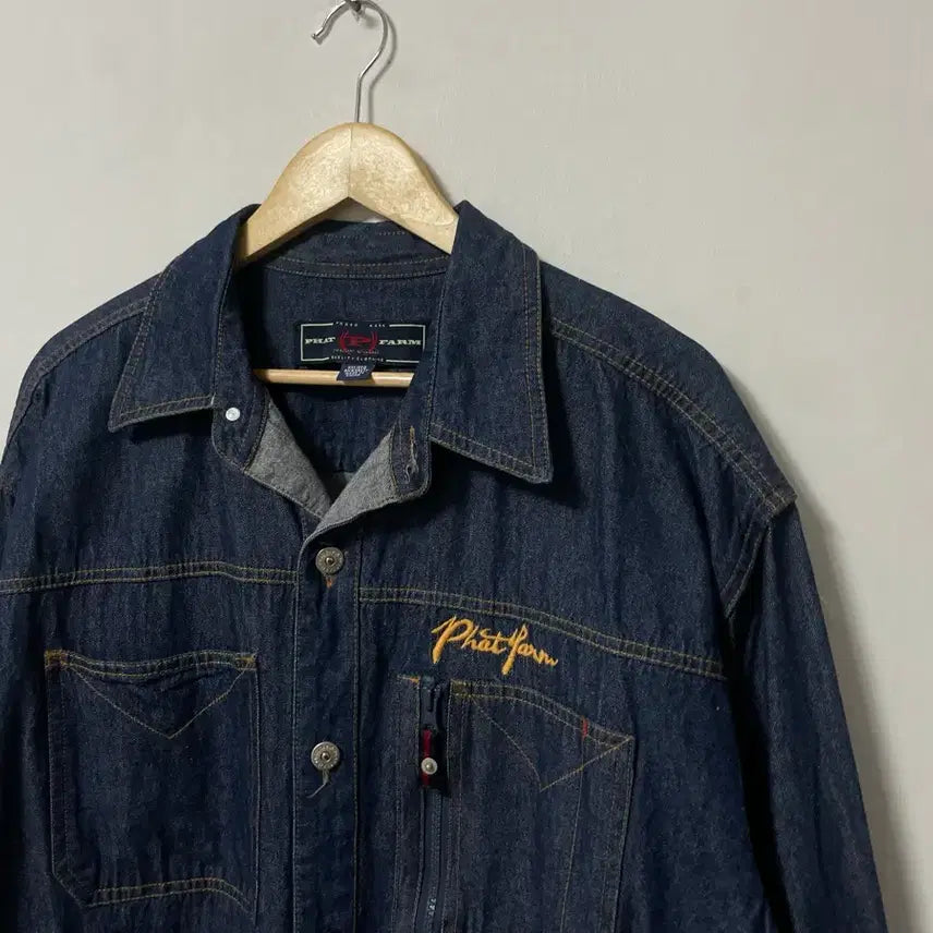 [BUNJANG] Phat Farm Loose Fit Denim Jacket / 110 PHAT FARM 루즈핏 데님 청자켓 정품