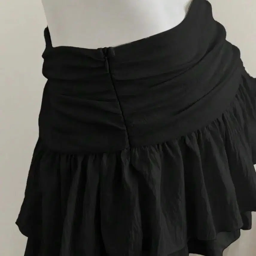 [BUNJANG] SHEIN Double Layer Mini Skirt Black / 쉬인) 새상품) 더블 레이어 미니 스커트 치마 블랙