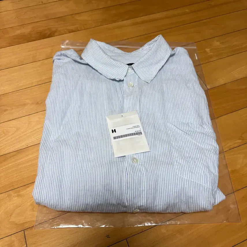 [BUNJANG] Hatching Room Classic Shirt Crinkle Stripe / (3) 해칭룸 클래식 셔츠 Crinkle Stripe