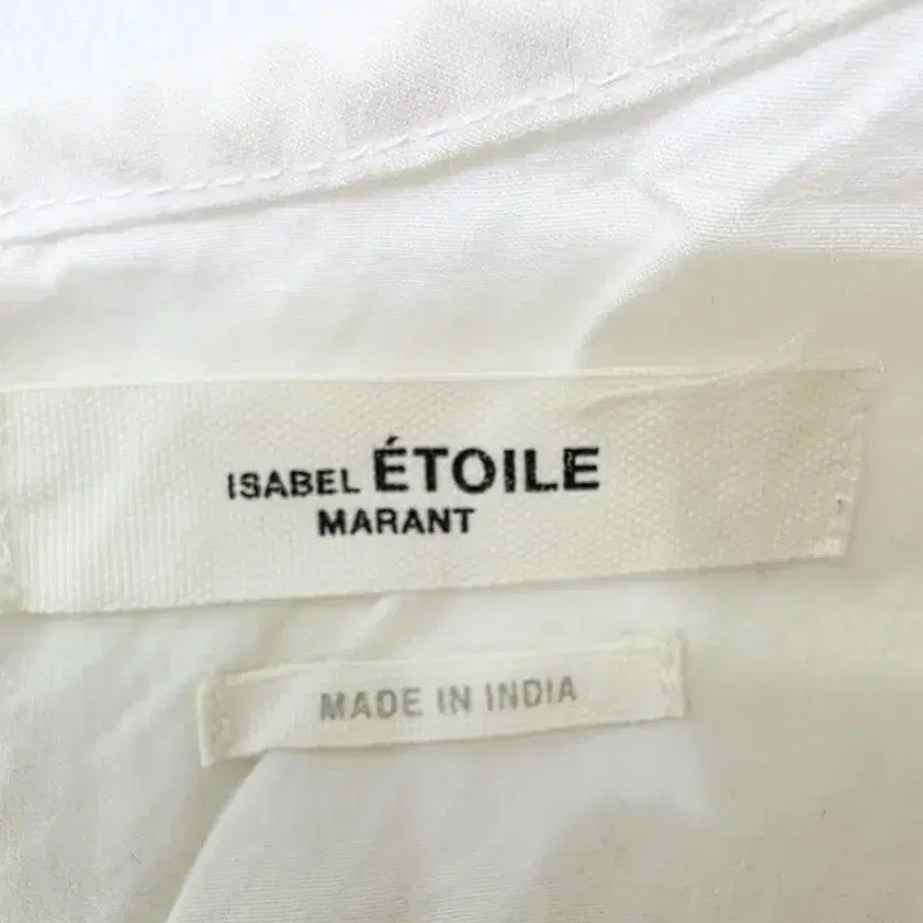 [BUNJANG] Isabel Marant White Embroidered Puff Sleeve Blouse / 이자벨마랑 화이트 자수 퍼프 소매 블라우스 36