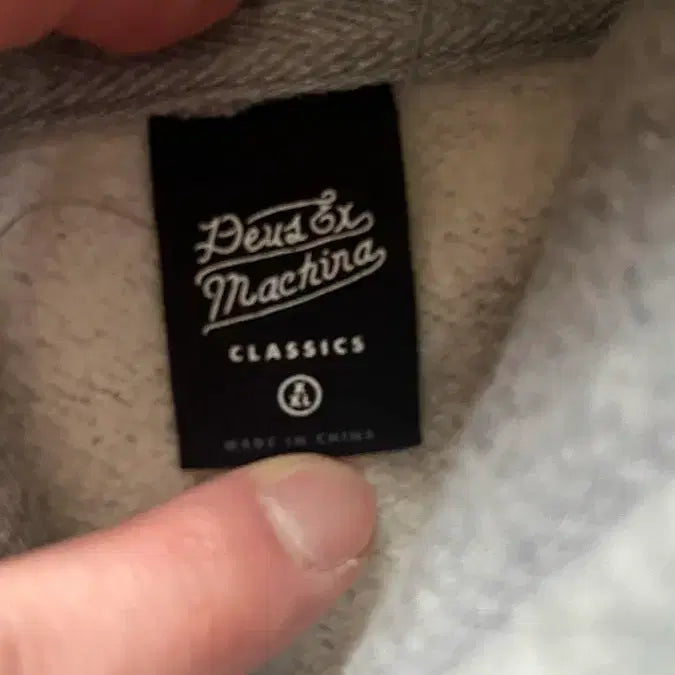 [BUNJANG] Deus Ex Machina Tokyo Hoodie Grey XXL / 데우스 도쿄 후드티 XXL