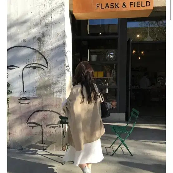 [BUNJANG] Bergamot Twill Trench Half Coat / 새상품 베르가못 도매택 트렌치 하프 코트