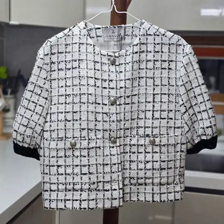 [BUNJANG] Lanvin Short Sleeve Tweed Jacket / 랑방트위드자켓