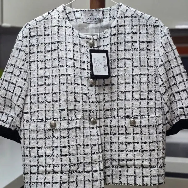 [BUNJANG] Lanvin Short Sleeve Tweed Jacket / 랑방트위드자켓