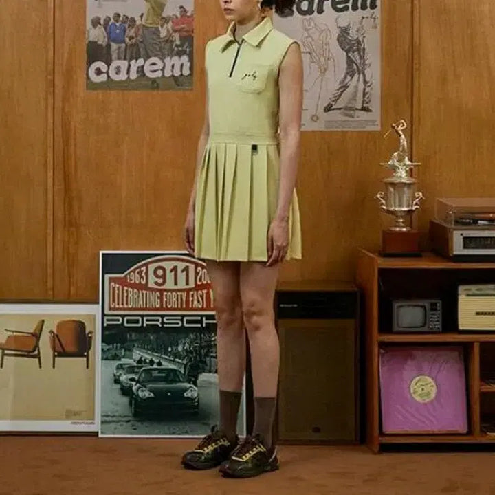 [BUNJANG] Carem Rounding Zip-up Dress / 새상품)carem 카렘 라운딩 집업 원피스