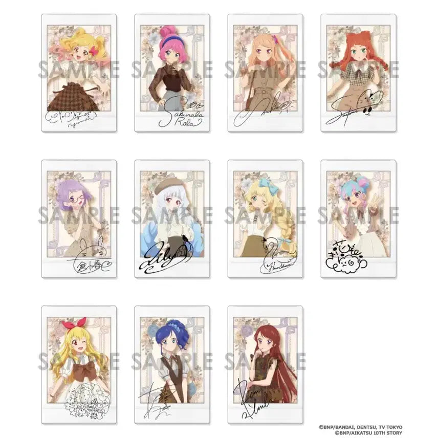 [BUNJANG] Aikatsu! Animate Sephiara Cheki &amp; Can Badge Flower Can Badge Group Order / 아이카츠 애니메이트 세피아라 체키&amp;캔뱃지 플라워 캔뱃지 공구