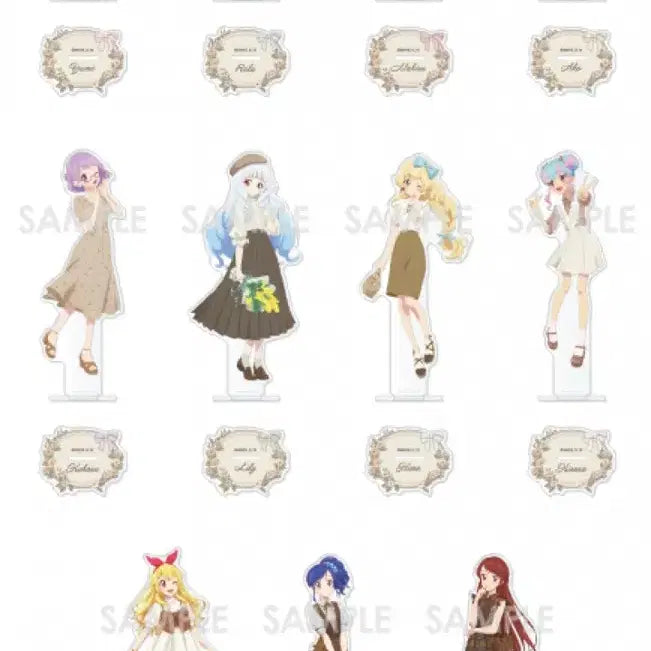 [BUNJANG] Aikatsu! Animate Sephiara Cheki &amp; Can Badge Flower Can Badge Group Order / 아이카츠 애니메이트 세피아라 체키&amp;캔뱃지 플라워 캔뱃지 공구