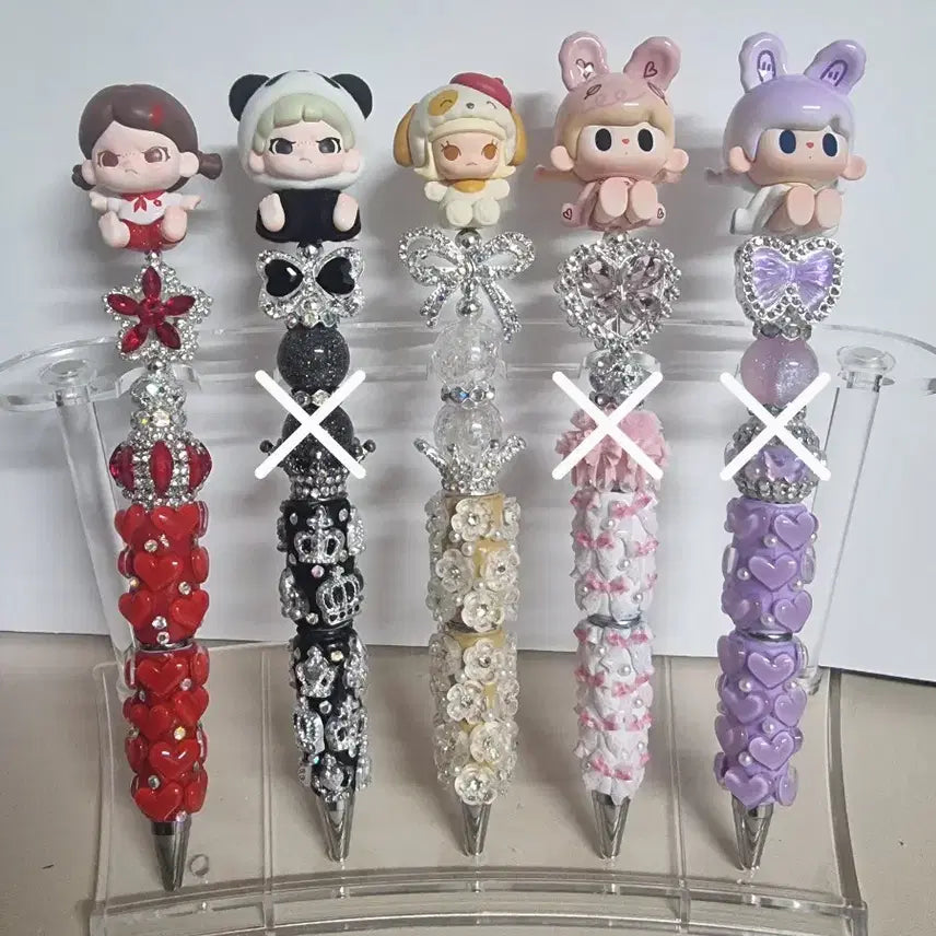 [SOLD OUT] 정품피규어)수제볼펜 스컬 부요 몰리 어린시절 큐오 투투베어 포차코 도라